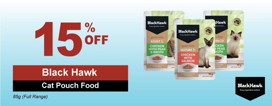 Black Hawk Cat Pouch Food Promo